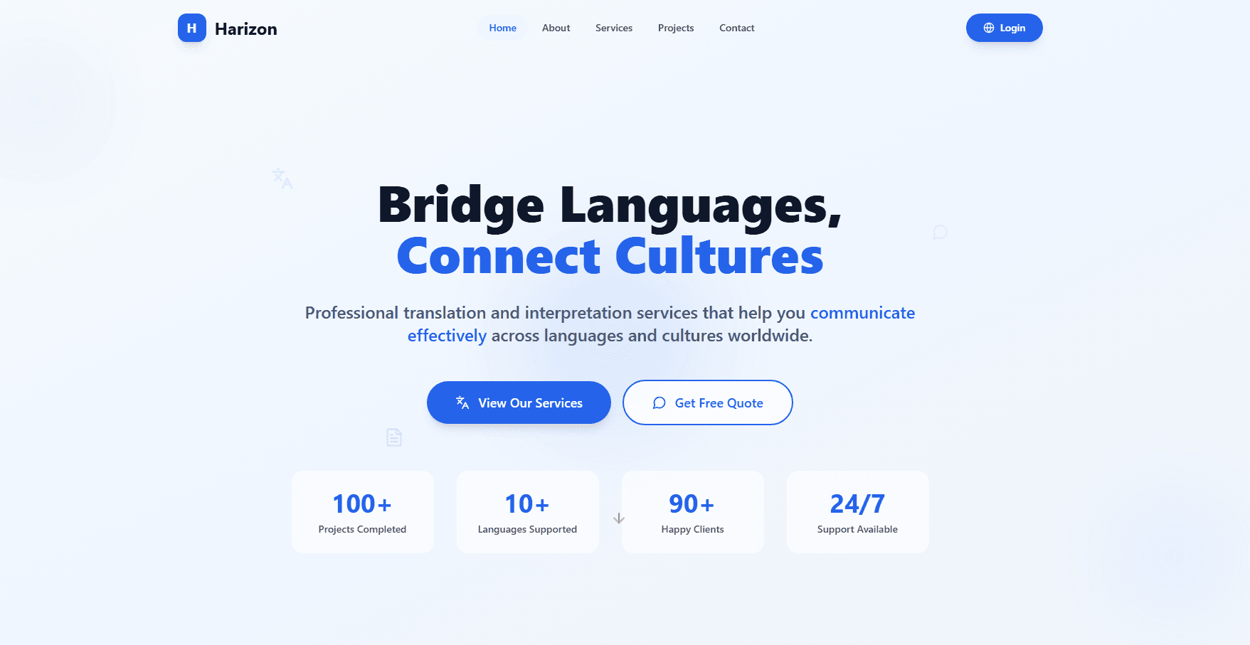 Harizon Website