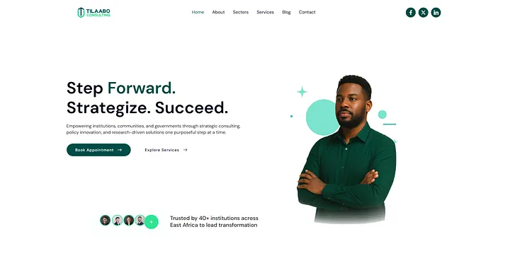Building a Clean and Strategic WordPress Website for Tilaabo Consulting